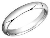 Men's 4mm Super Light Comfort Fit Wedding Band Ring in 14K White Gold